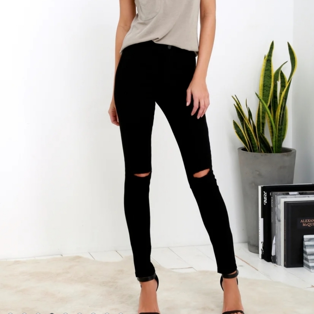 American Bazi High Waist Black Jeans